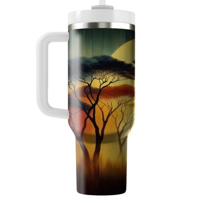 Bold Giraffe Heights  Travel Tumblers