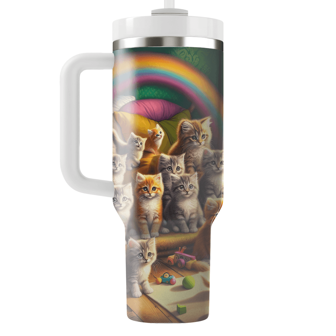 Playful Kitten Mischief  Decorative Tumblers