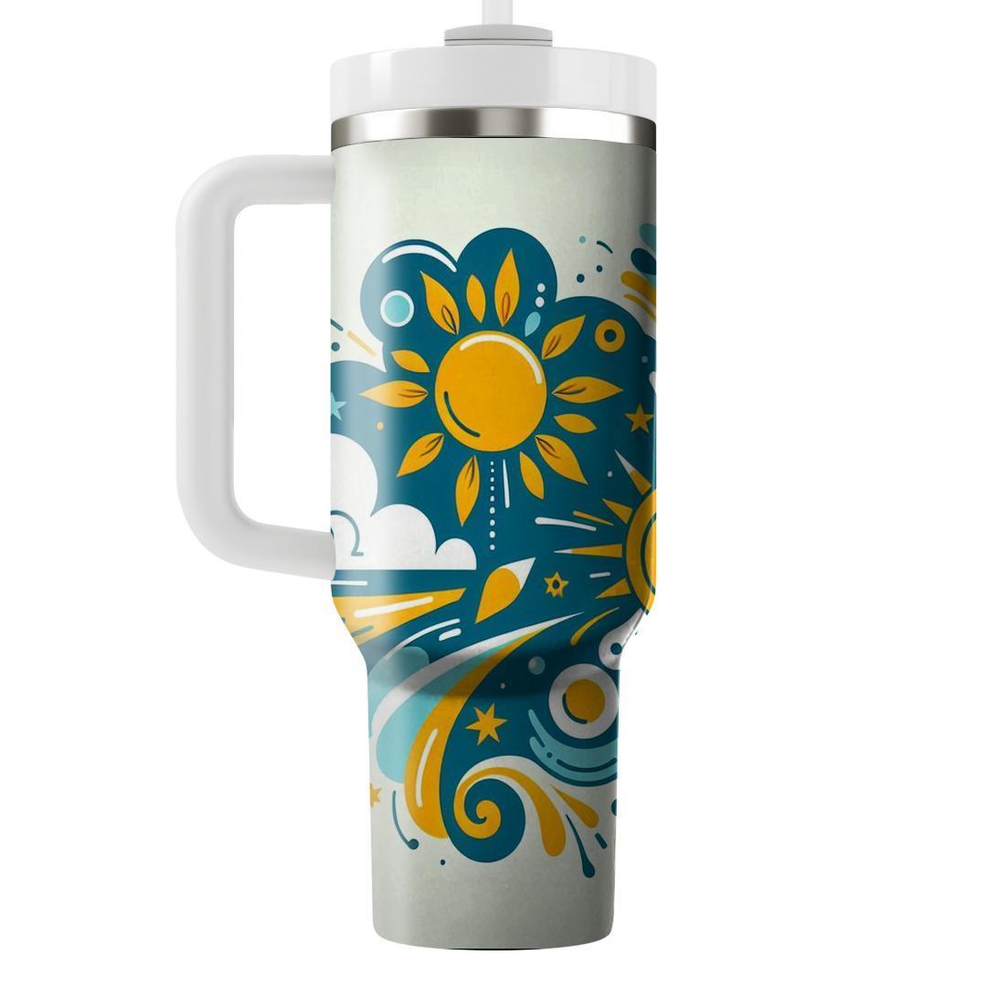 Dreaming Of Summer - A Unique Summer Solstice  Tumbler Cups