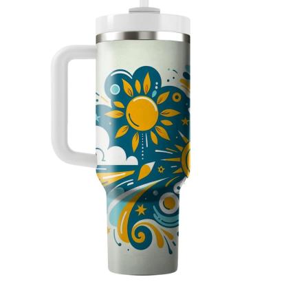 Dreaming Of Summer - A Unique Summer Solstice  Tumbler Cups