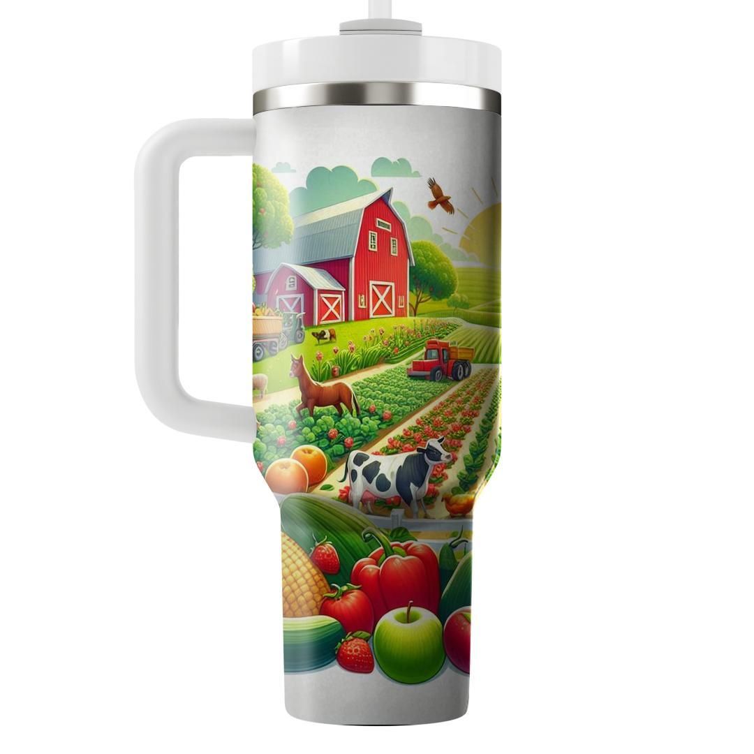 Groovy Farm Fresh  Travel Tumblers
