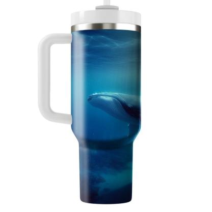 Tranquil Whale Song  Travel Tumblers