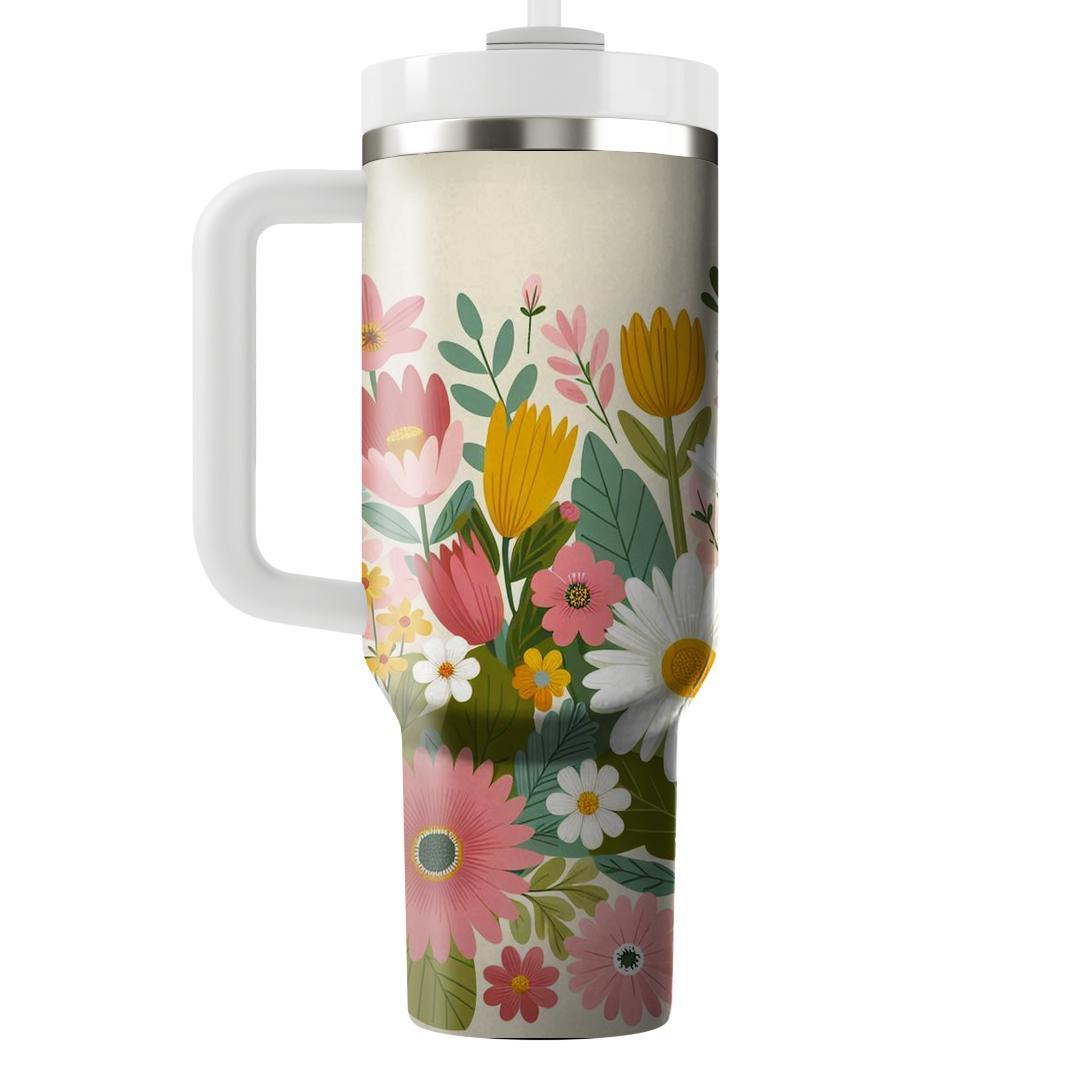 Flower Power Peaceful Garden  Custom Tumblers