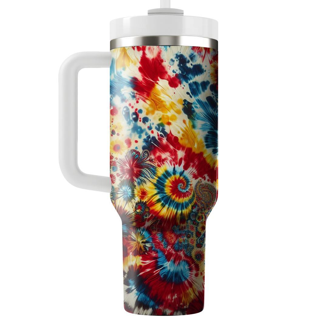 Chic Tie-dye Fusion  Travel Tumblers