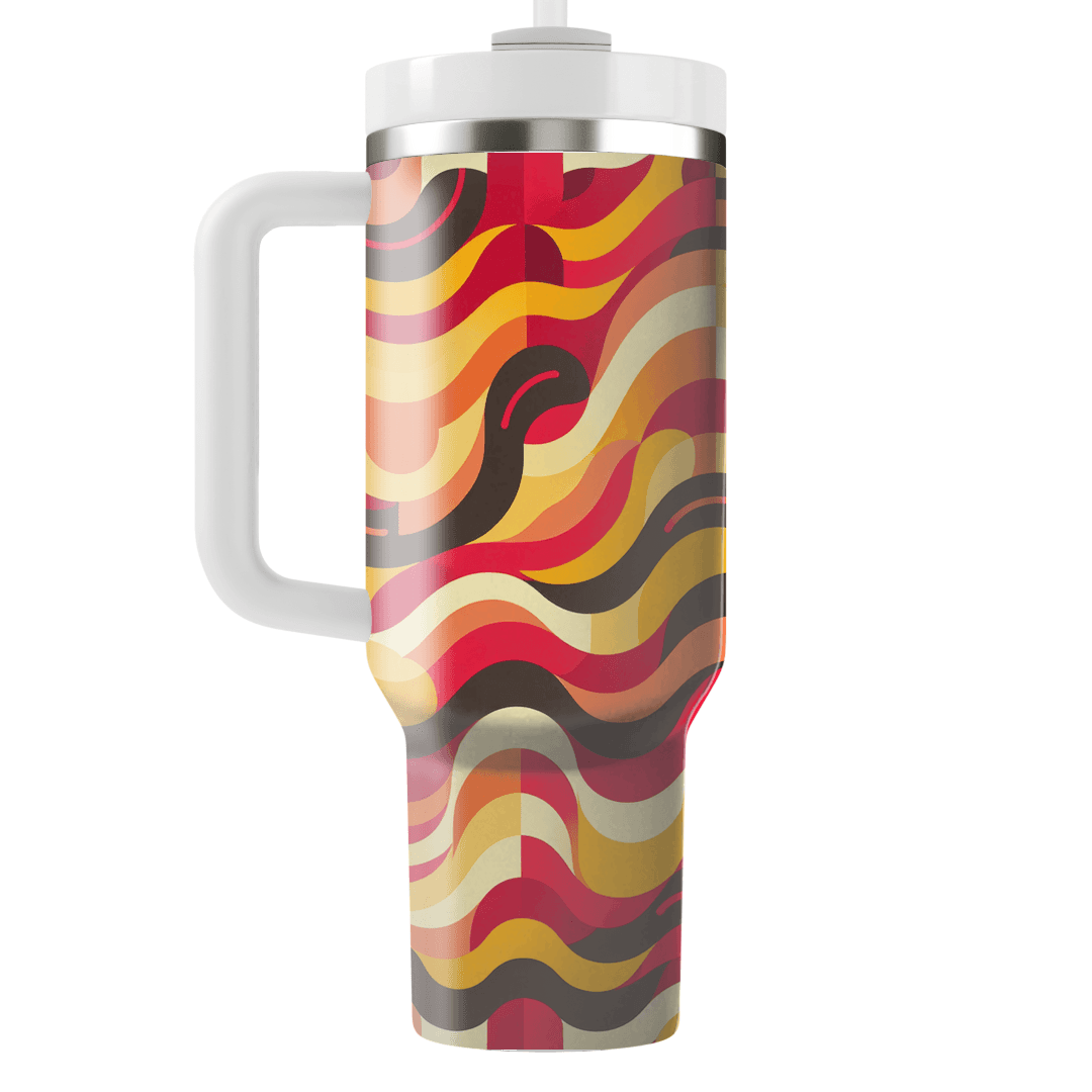 Abstract Wave Forms Custom Tumblers