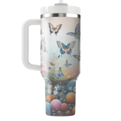 Elegant Butterfly Garden  Tumbler Cups
