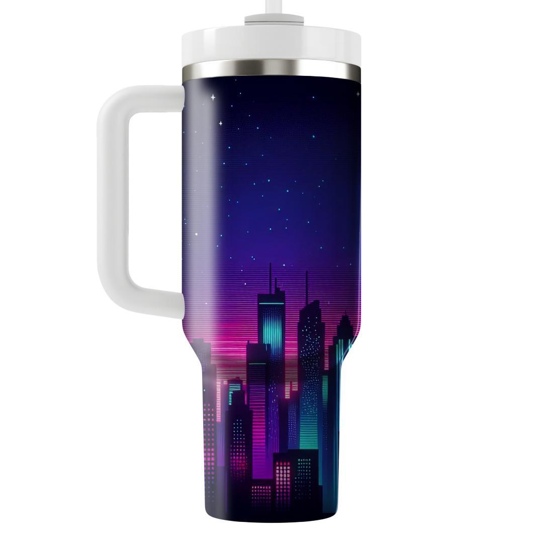 Retro City Lights  Custom Tumblers