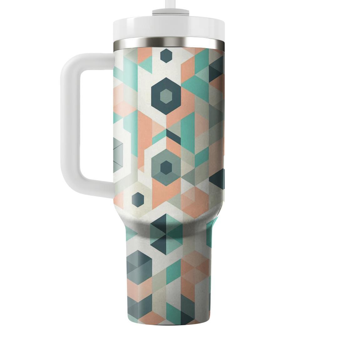 Polygon Pastel Dream  Travel Tumblers