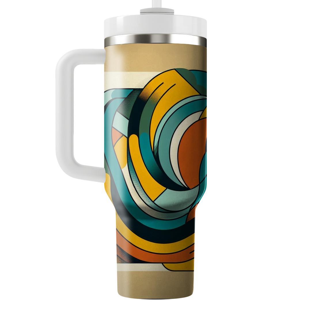 Funky Geometric Delight  Tumblers With Lids