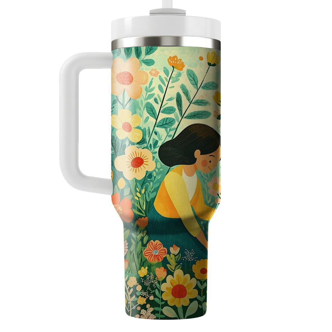 The Blossoms Of Wisdom: A Mother’s Nurturing Garden Tumblers With Lids
