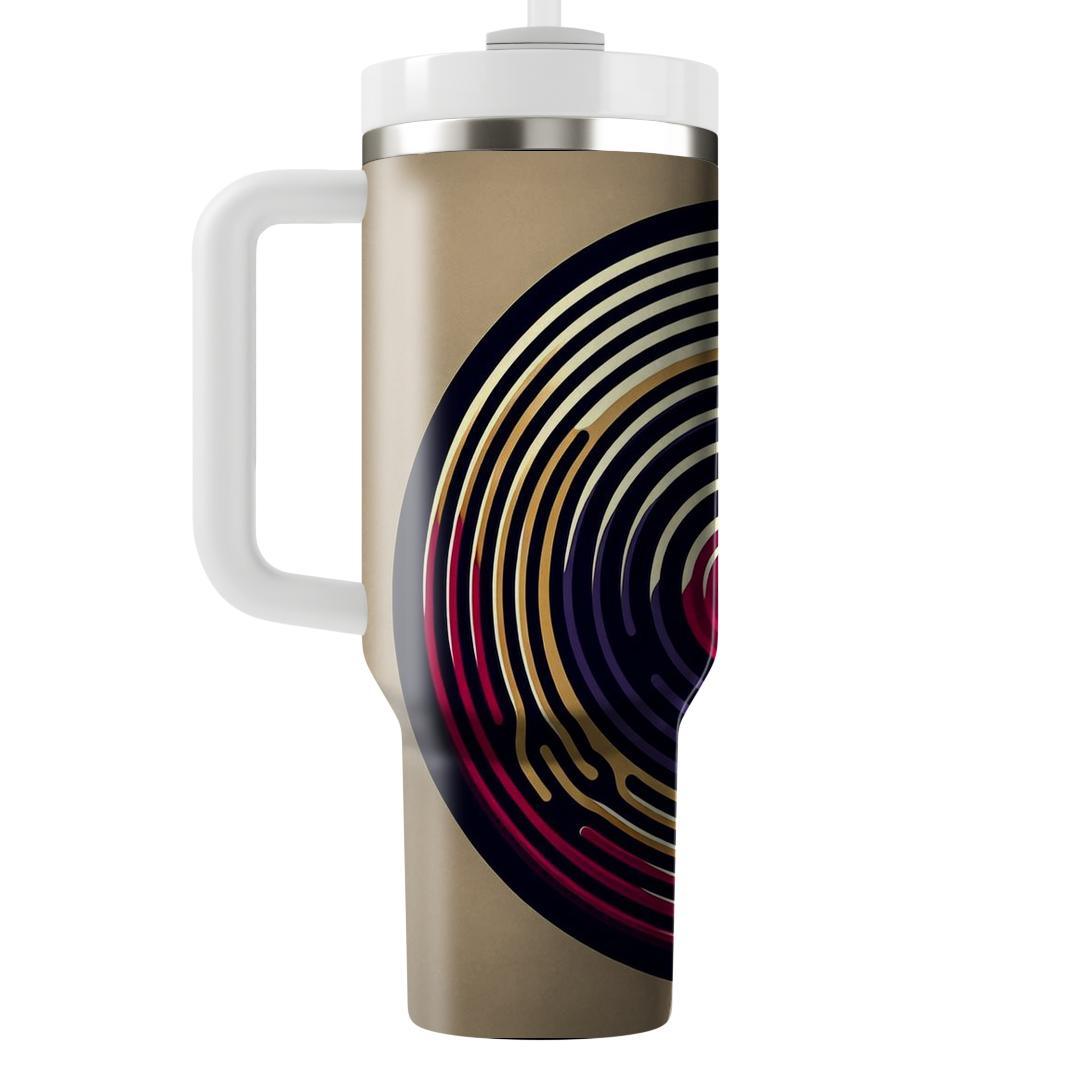 Retro Vinyl Grooves  Tumbler Cups