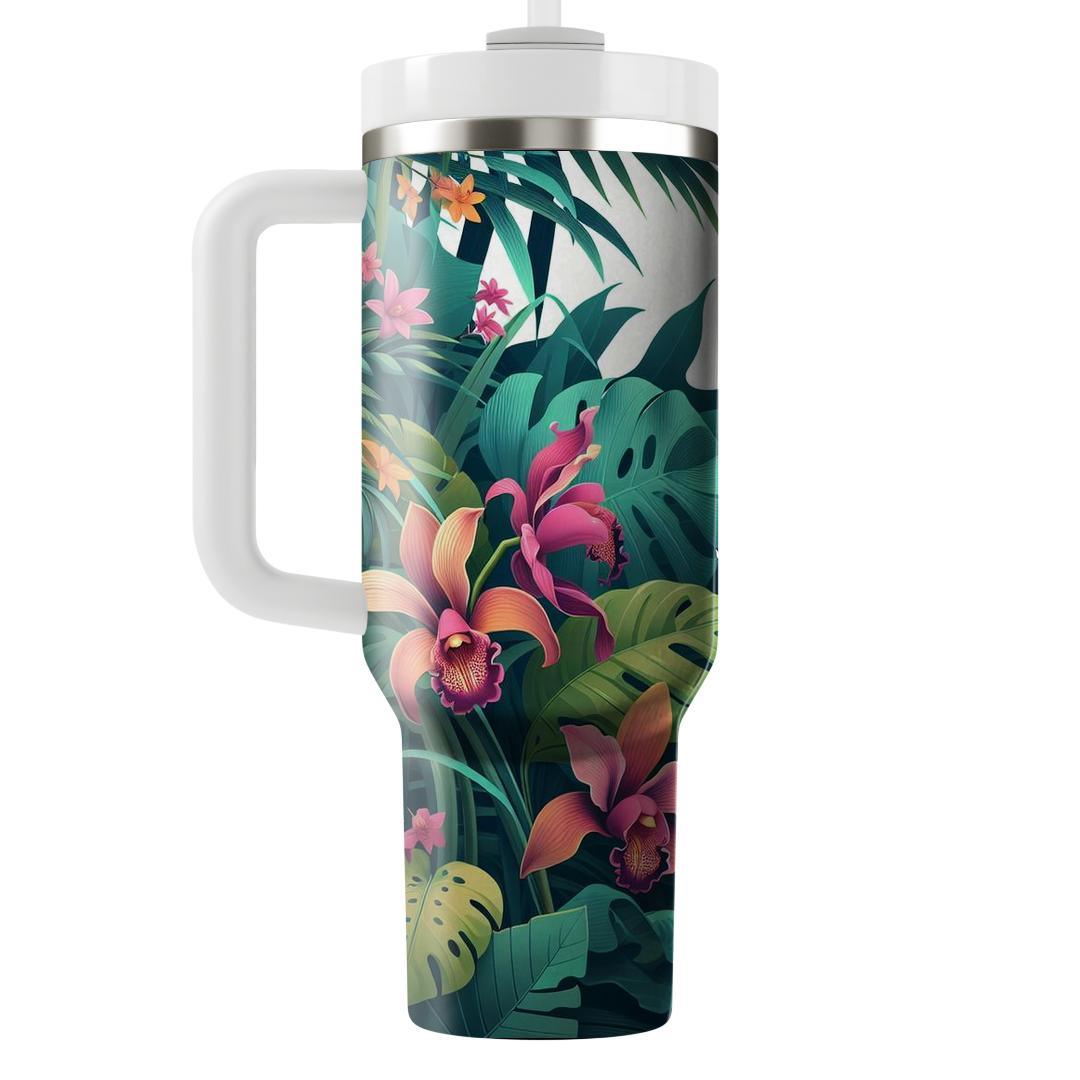 Jungle Orchid Reverie  Unique Tumblers