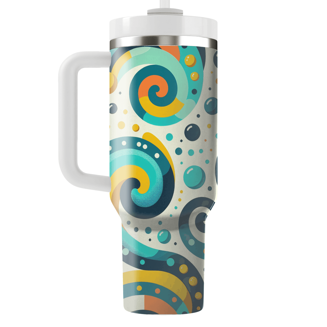 Spiral Dot Explosion  Decorative Tumblers