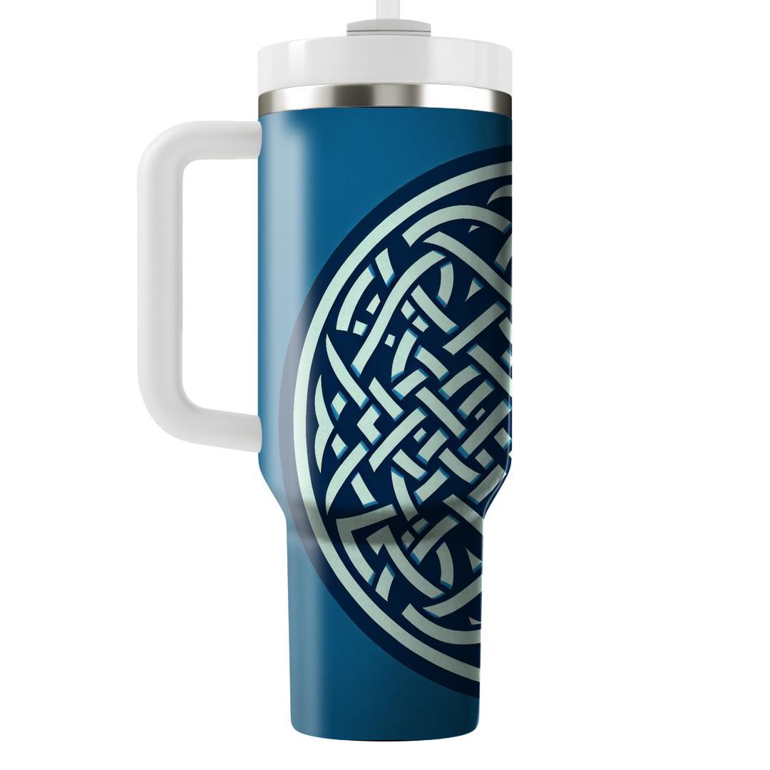 Celtic Weave In Deep Blue  Tumblers For Gifts