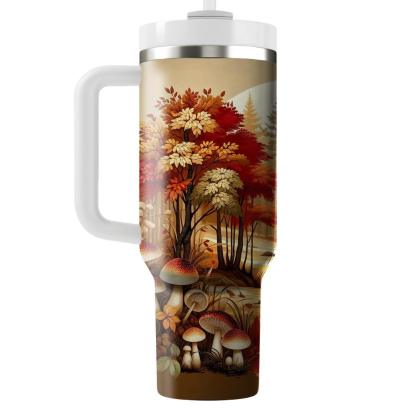 Autumn Woodland Scene  Tumbler Cups