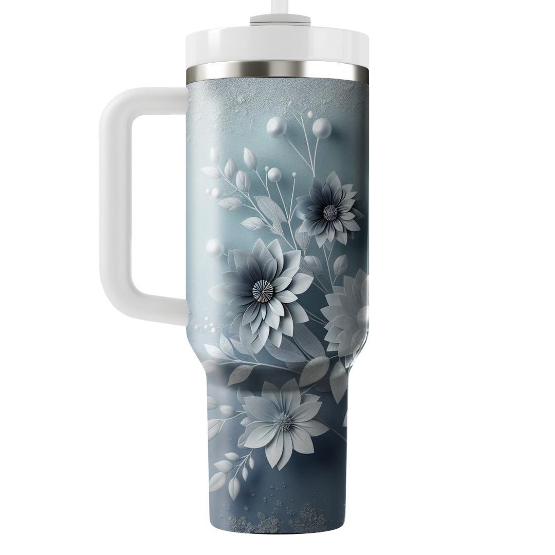 Frosted Florals  Tumblers For Gifts