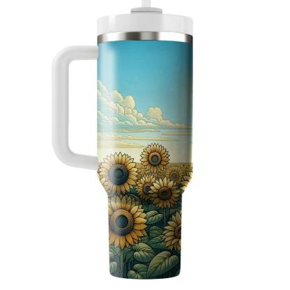 Field Of Sunflowers  Insulated Tumblers