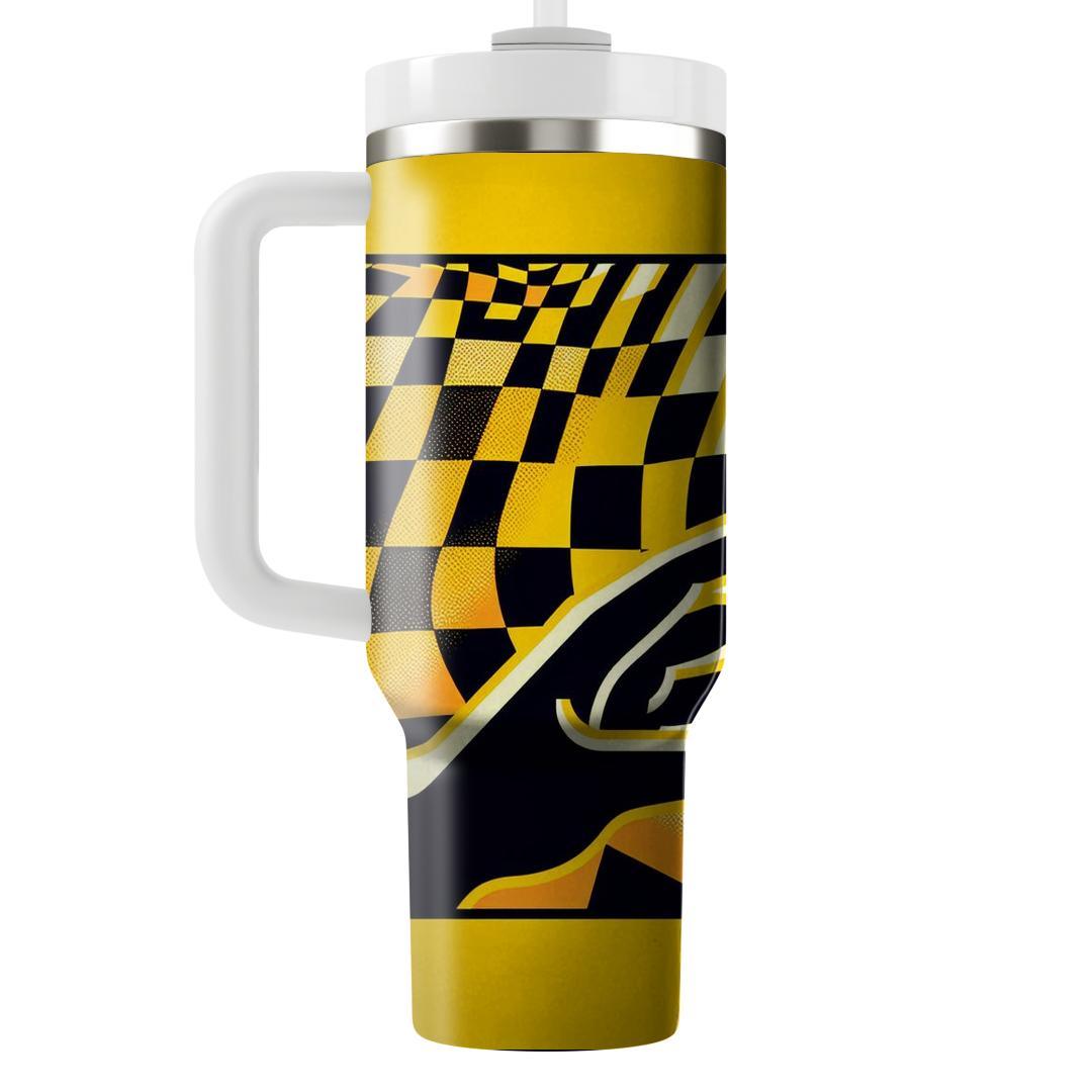 Retro Vibes Checkerboard  Unique Tumblers
