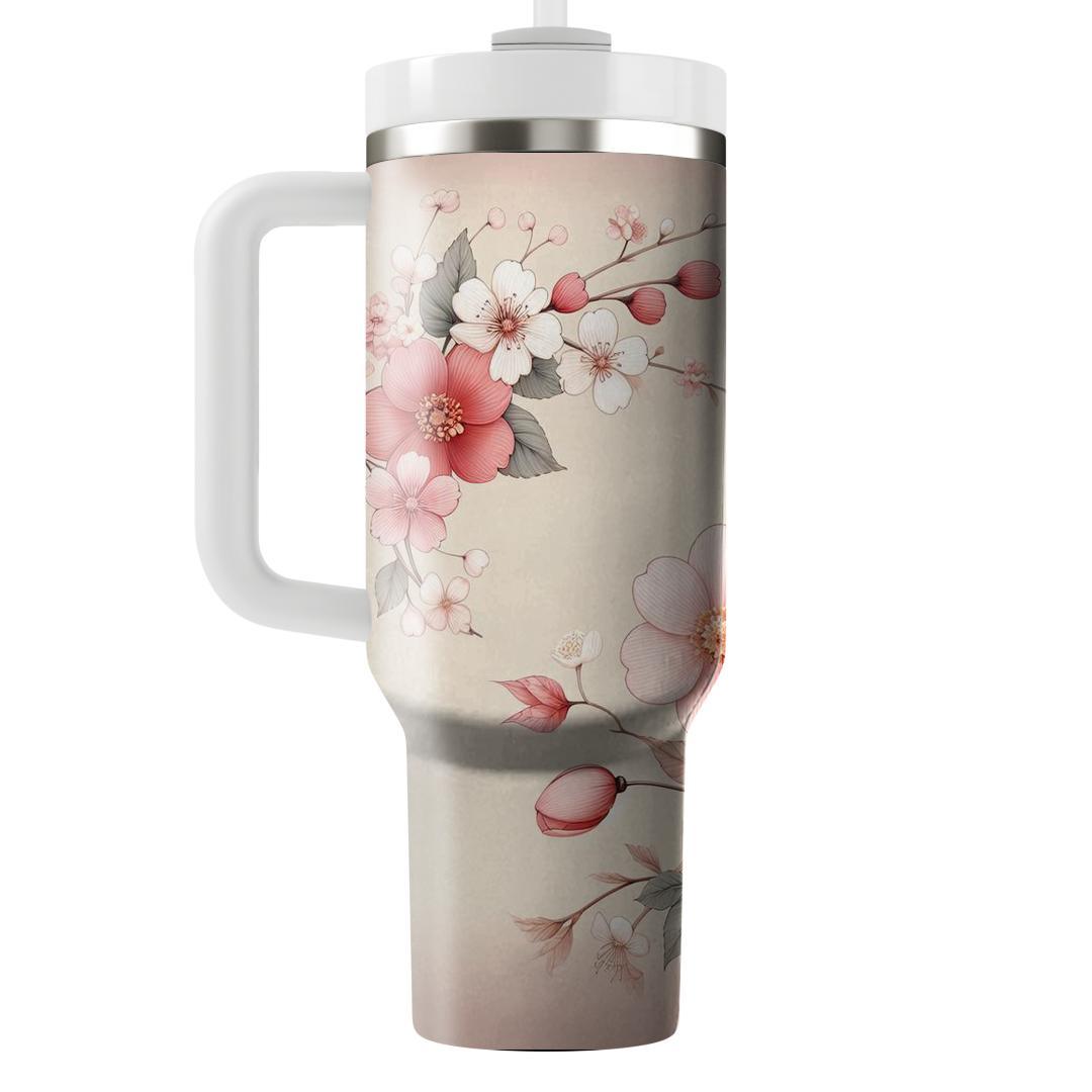 Charming Blossom Bouquet  Tumbler Cups