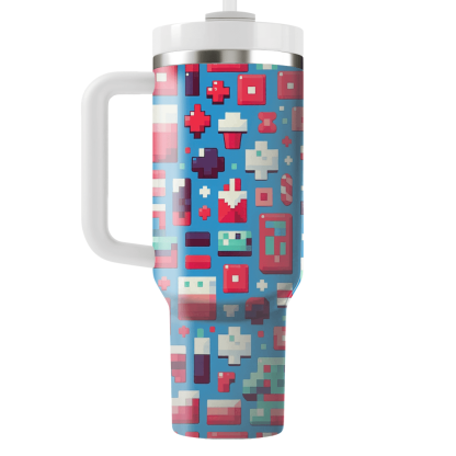 Modern Pixel Art  Custom Tumblers