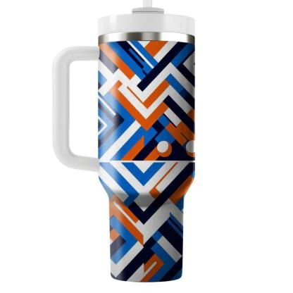 Geometric Zigzag Rhythm  Tumblers For Gifts