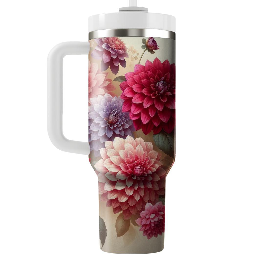 Dazzling Dahlia Dreams  Insulated Tumblers