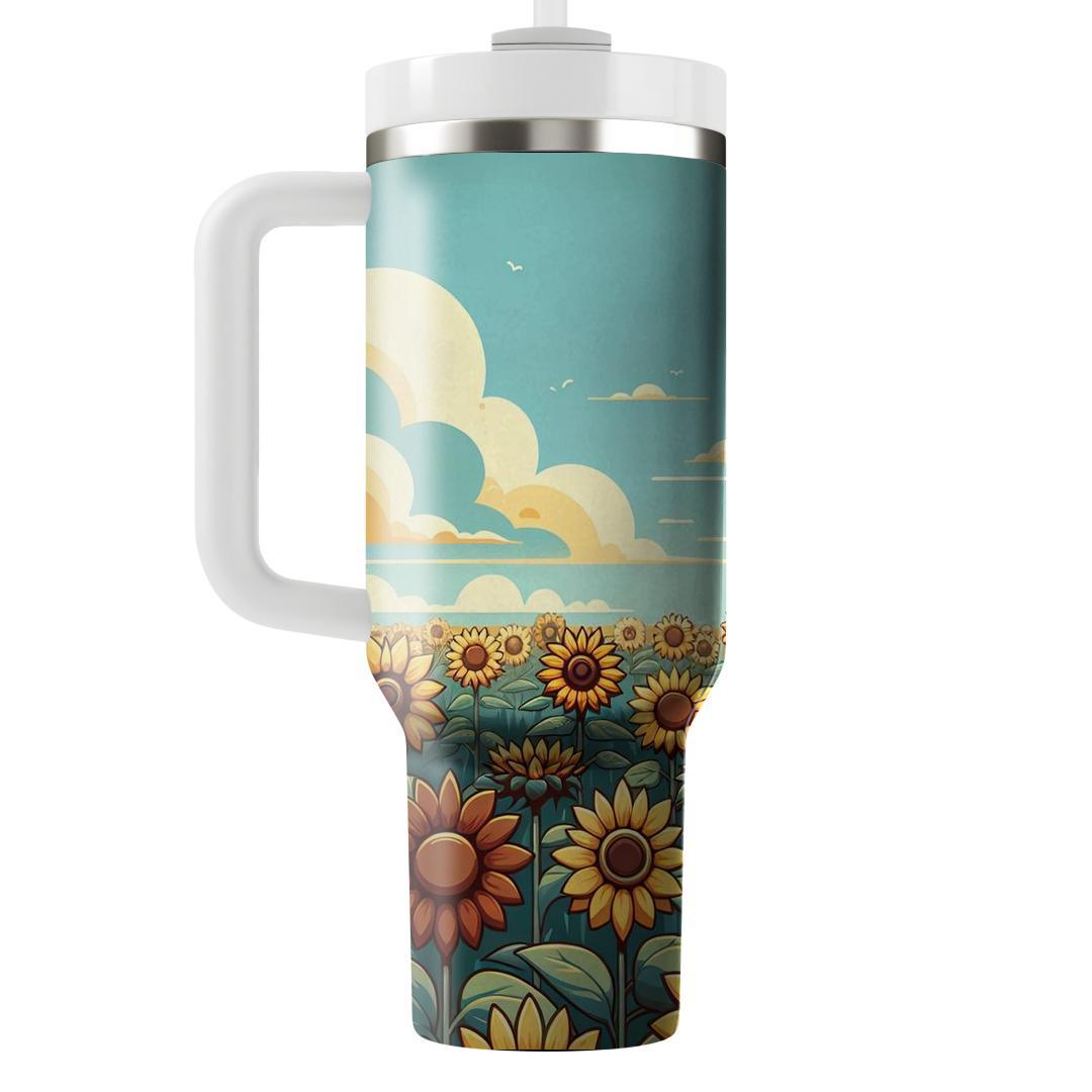 Sunflower Dreamscape  Unique Tumblers