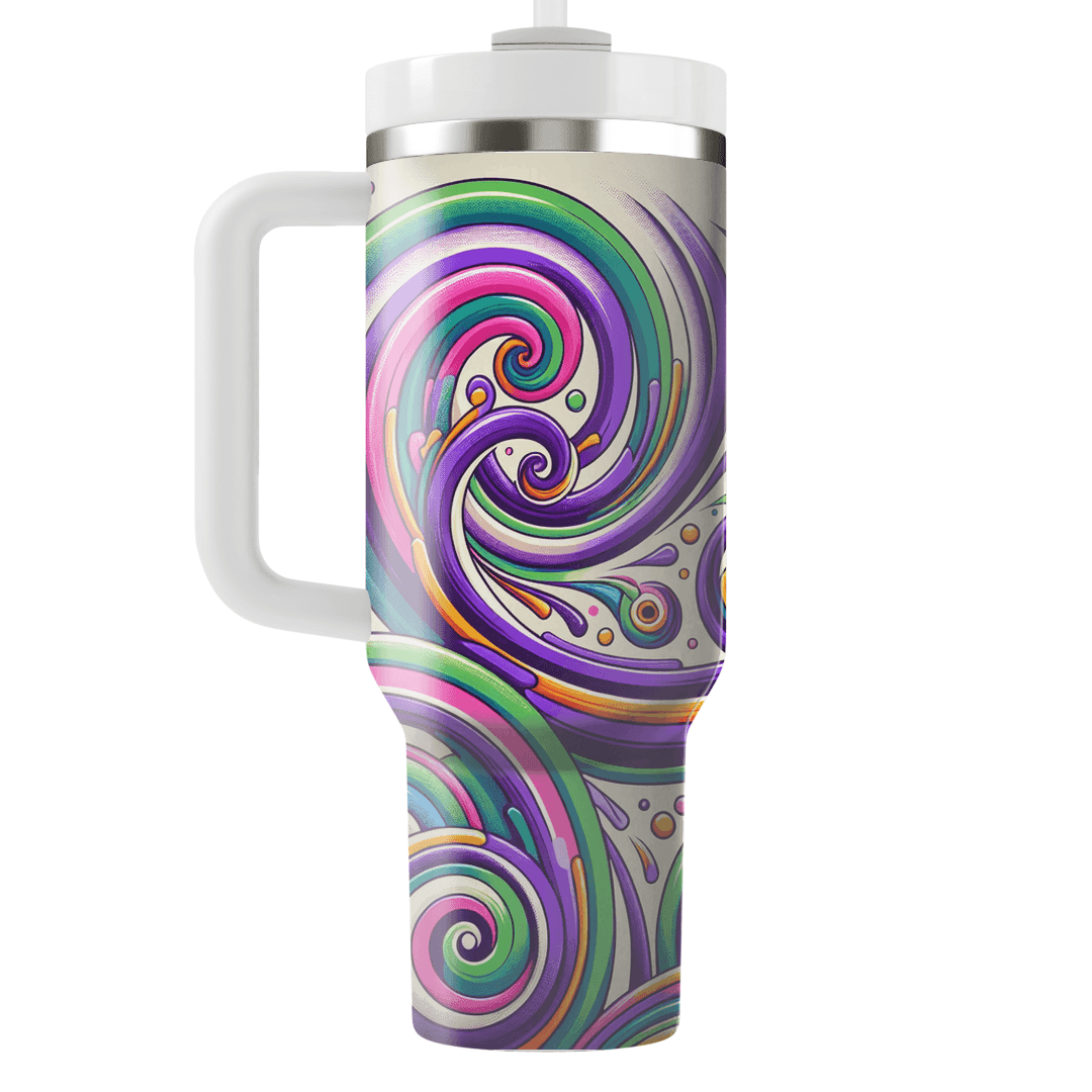 Funky Spirals  Tumbler Cups