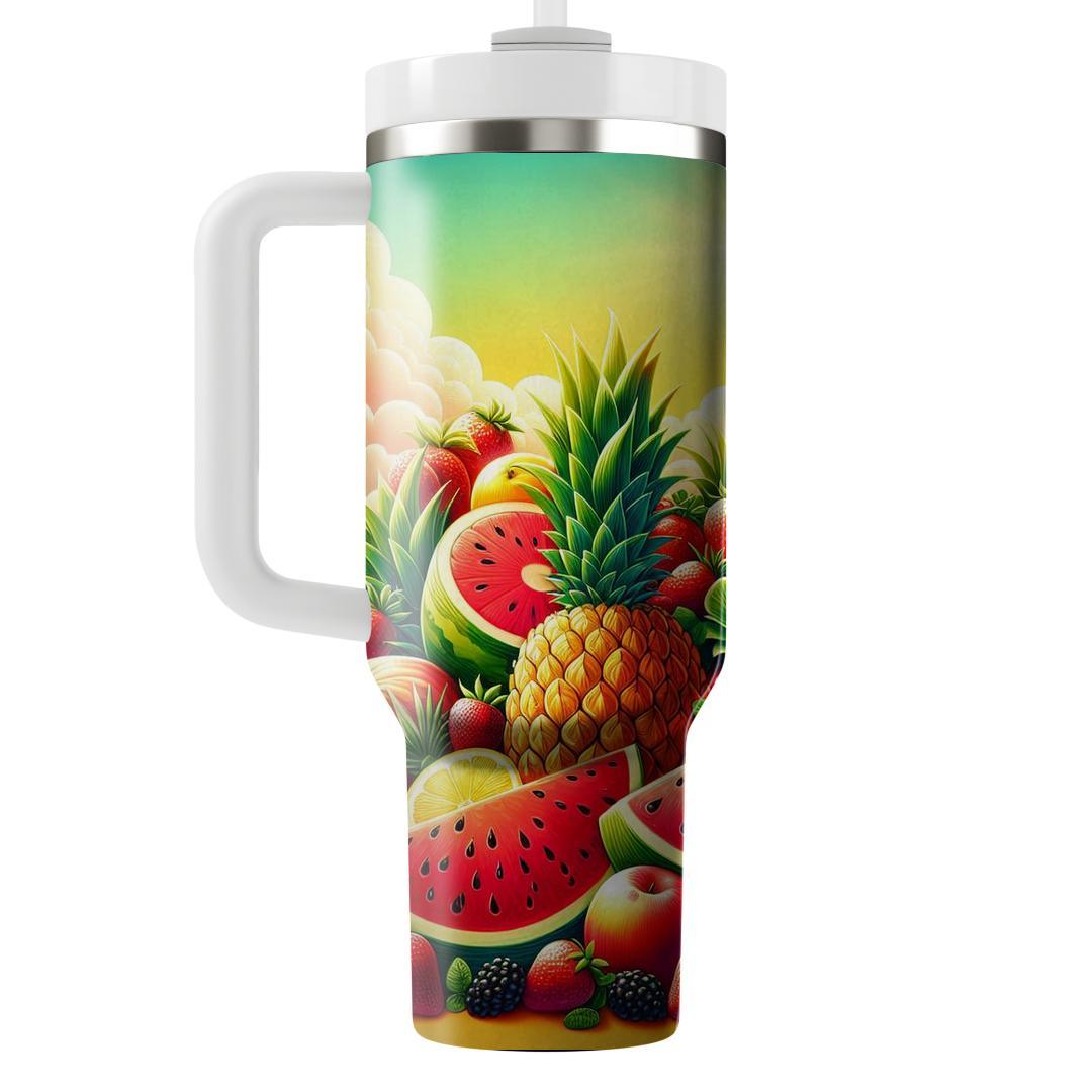Summer Fresh Fruits Delight  Decorative Tumblers