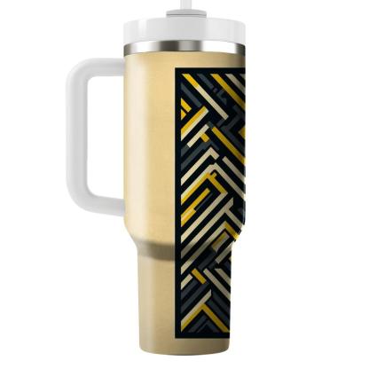 Bold Zigzag Contrast  Tumblers For Gifts