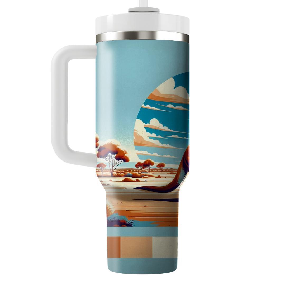 Curious Kangaroo Adventure  Tumblers With Lids