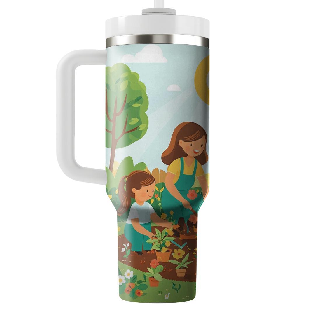 The Garden Of Memories: A Family Planting Day Unique Tumblers