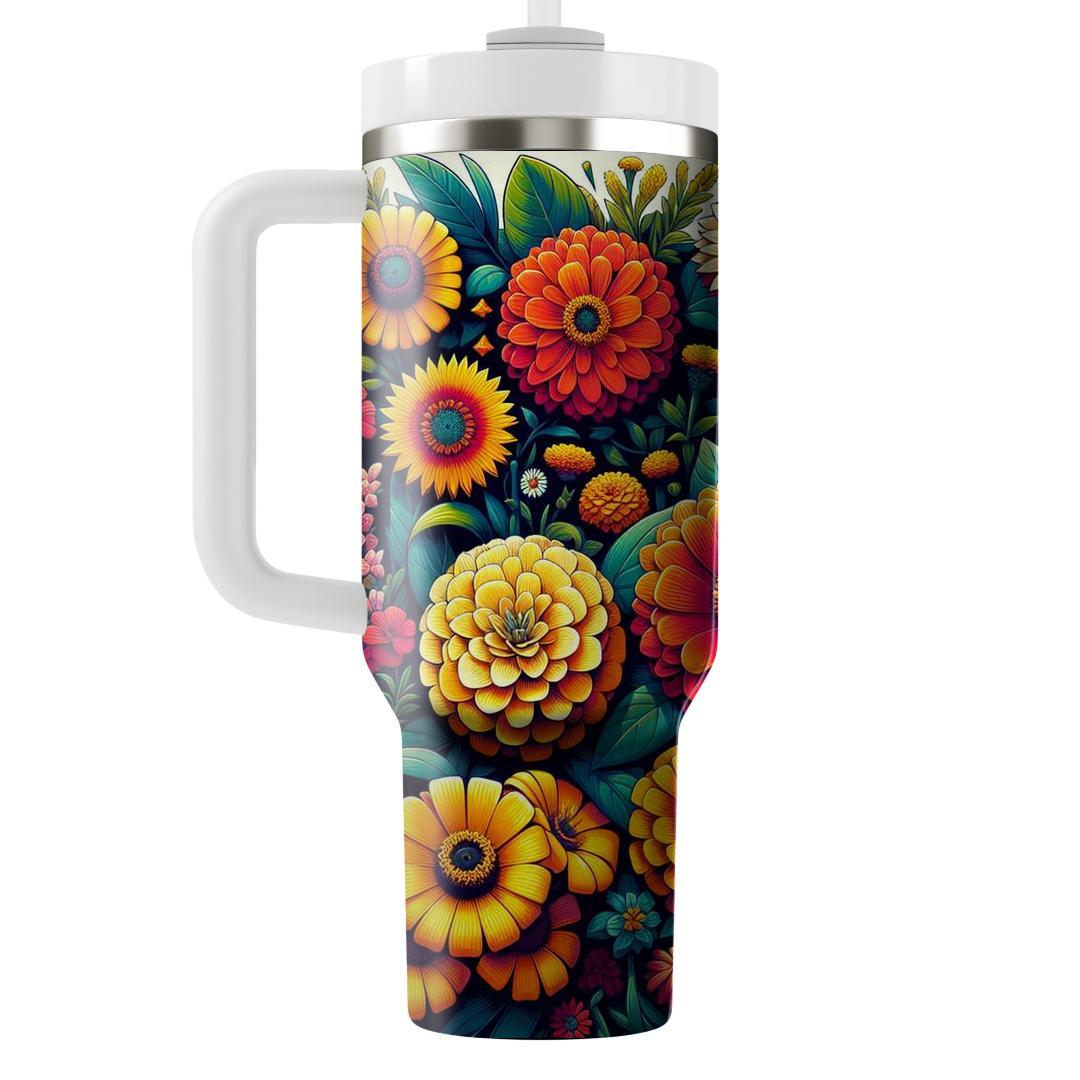Summer Garden Floral  Unique Tumblers