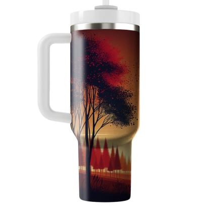 Autumn Skies  Tumbler Cups