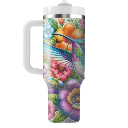 Enchanting Hummingbird Garden  Tumblers With Lids