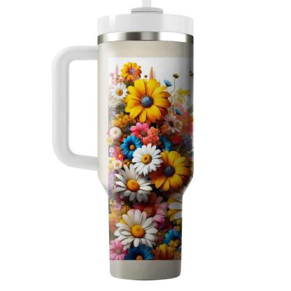Hippie Vibe Flower Child  Travel Tumblers