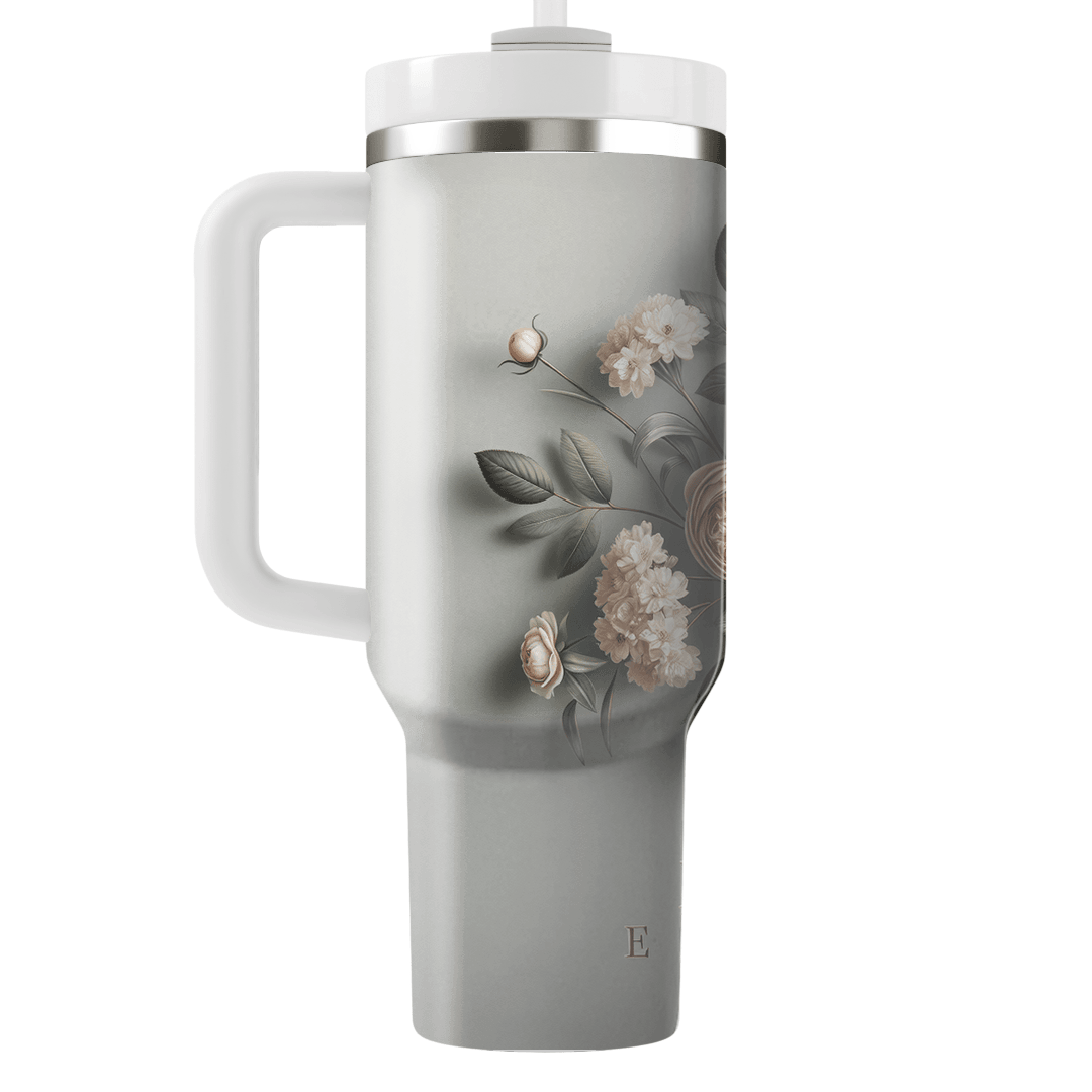 Luxe Floral Elegance  Travel Tumblers