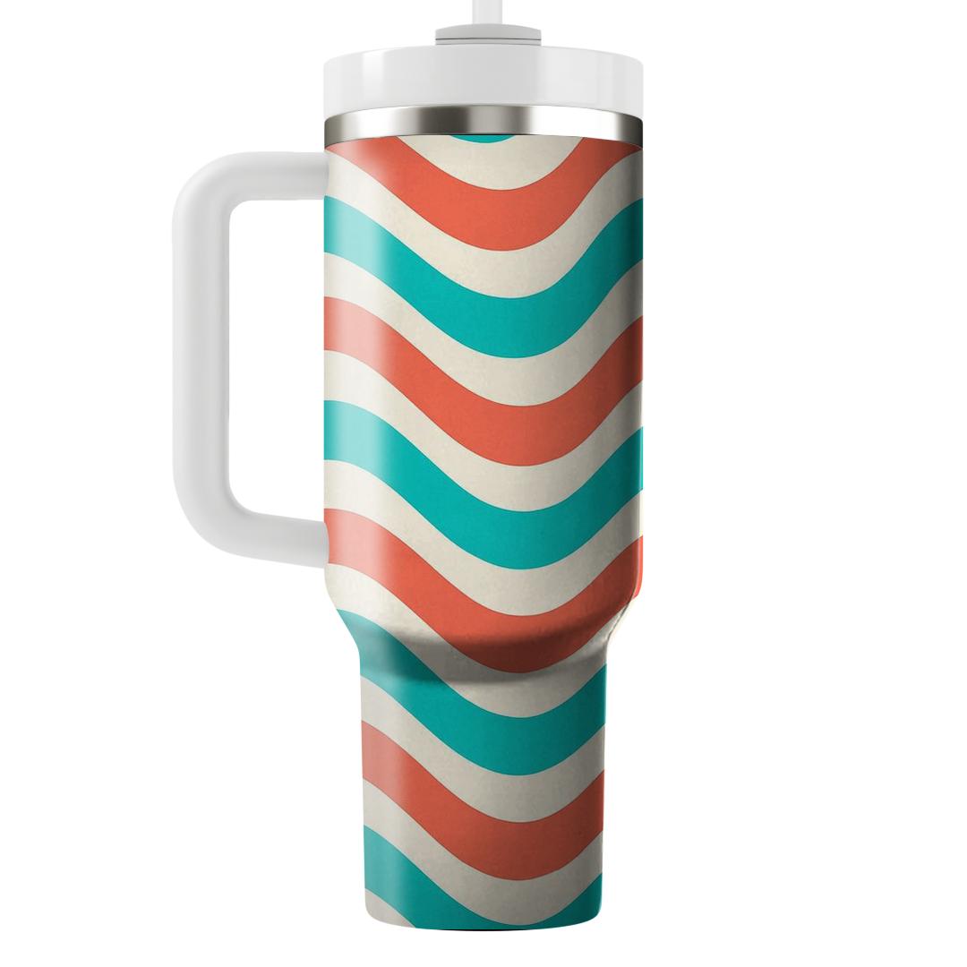 Dynamic Stripe Wave Unique Tumblers