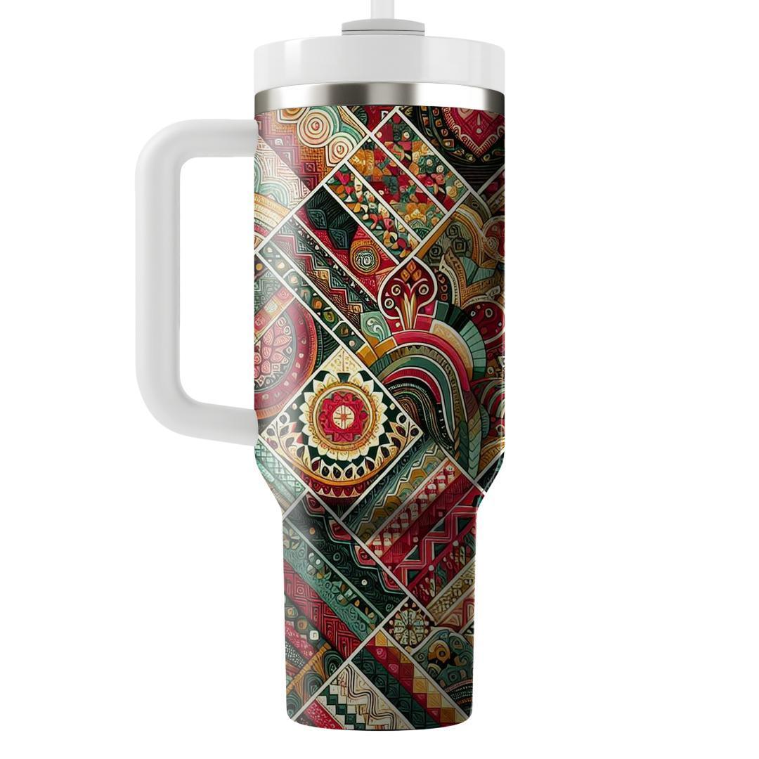 Festive Fabrics - A Cultural Celebration  Tumbler Cups