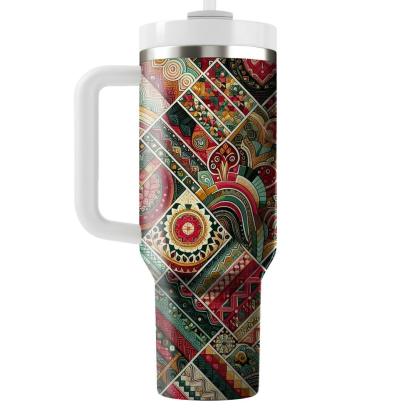 Festive Fabrics - A Cultural Celebration  Tumbler Cups