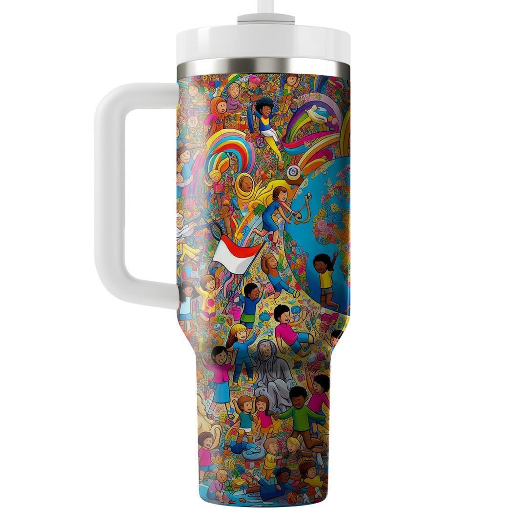 Reflections Of Joy - International Children’s Day  Tumblers With Lids