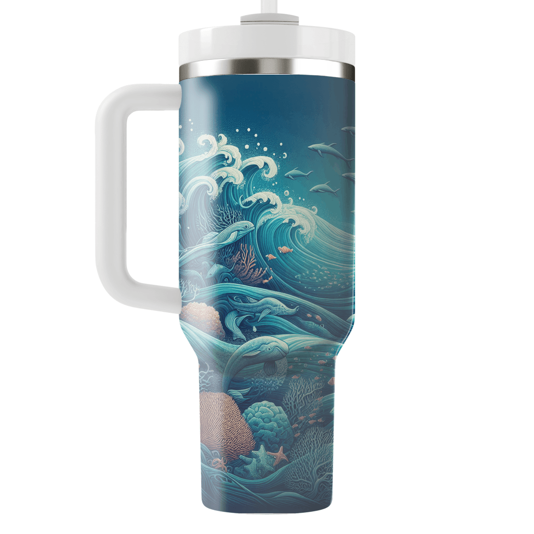 Cerulean Harmony - World Ocean Day  Decorative Tumblers