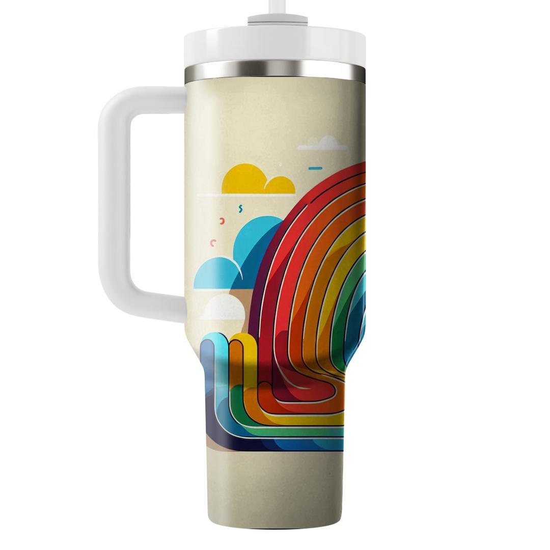 Summer Rainbow Delight  Unique Tumblers