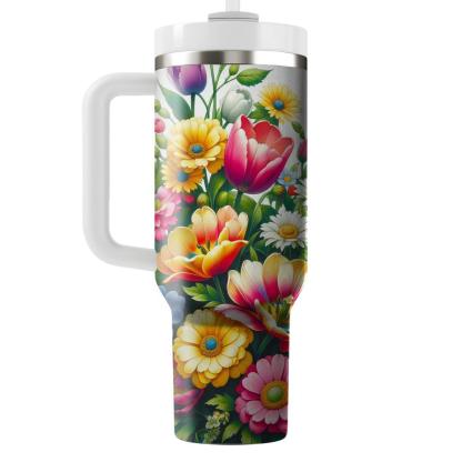 Captivating Floral Garden  Insulated Tumblers