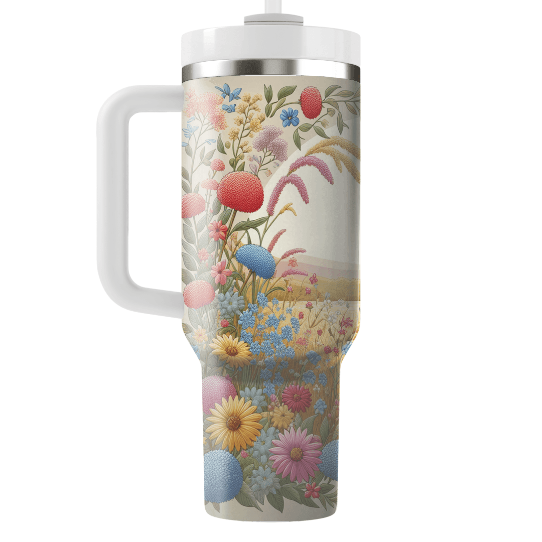 Charming Giraffe Meadow  Tumbler Cups