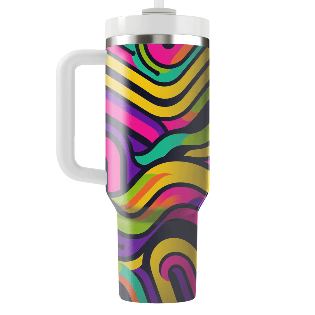 Funky Lines  Custom Tumblers