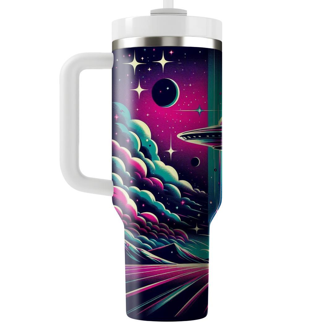 Retro Sci-fi Dreams  Personalized Tumblers