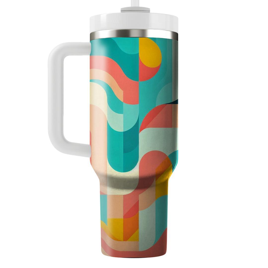 Geometric Waves And Curves  Decorative Tumblers