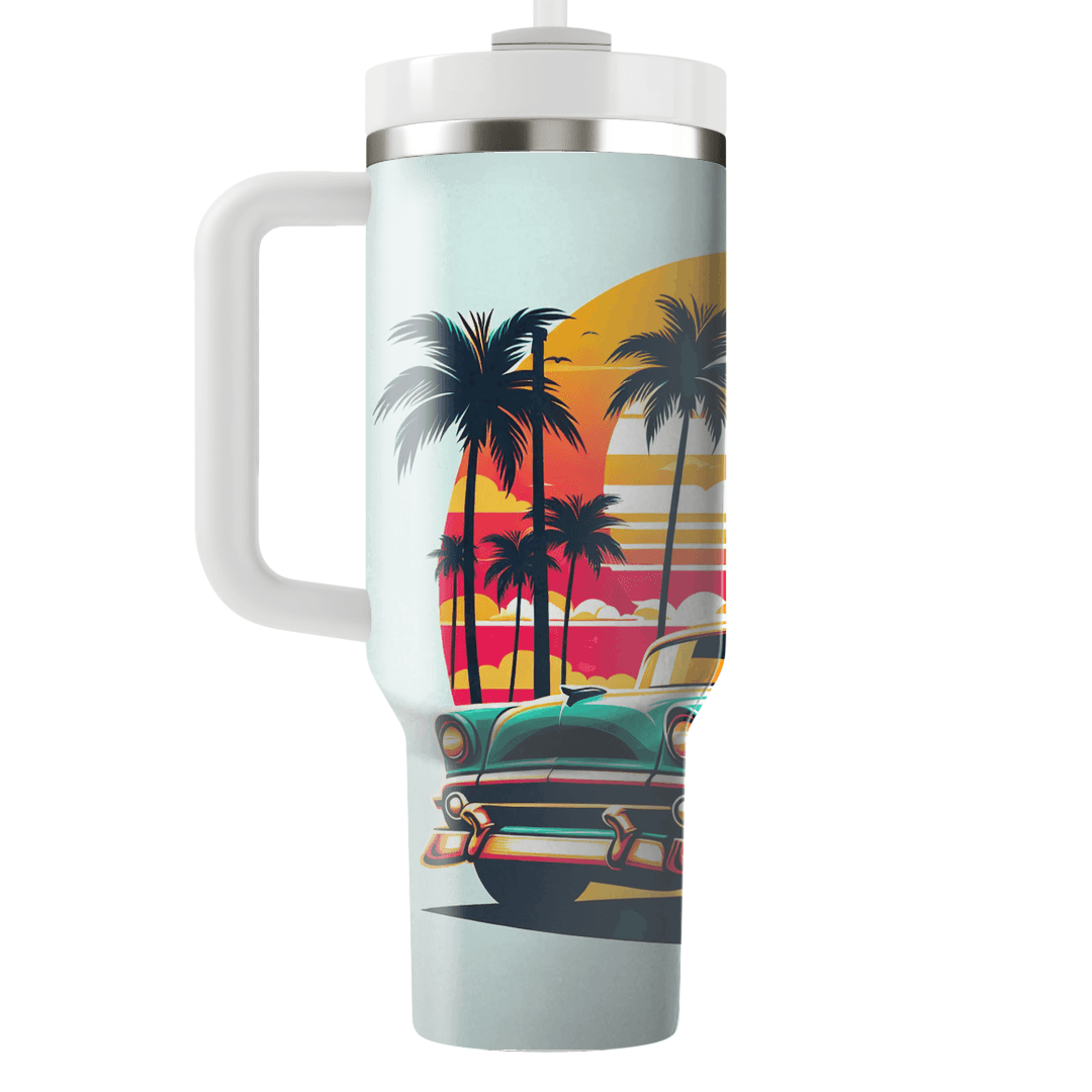 Classic Car Retro Ride Decorative Tumblers