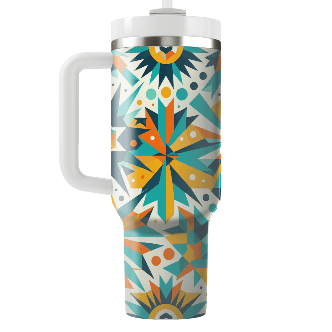 Geometric Starburst  Insulated Tumblers